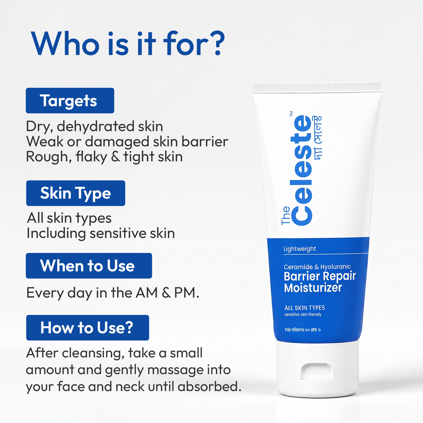 The Celeste Ceramide & Hyaluronic Barrier Repair Moisturizer