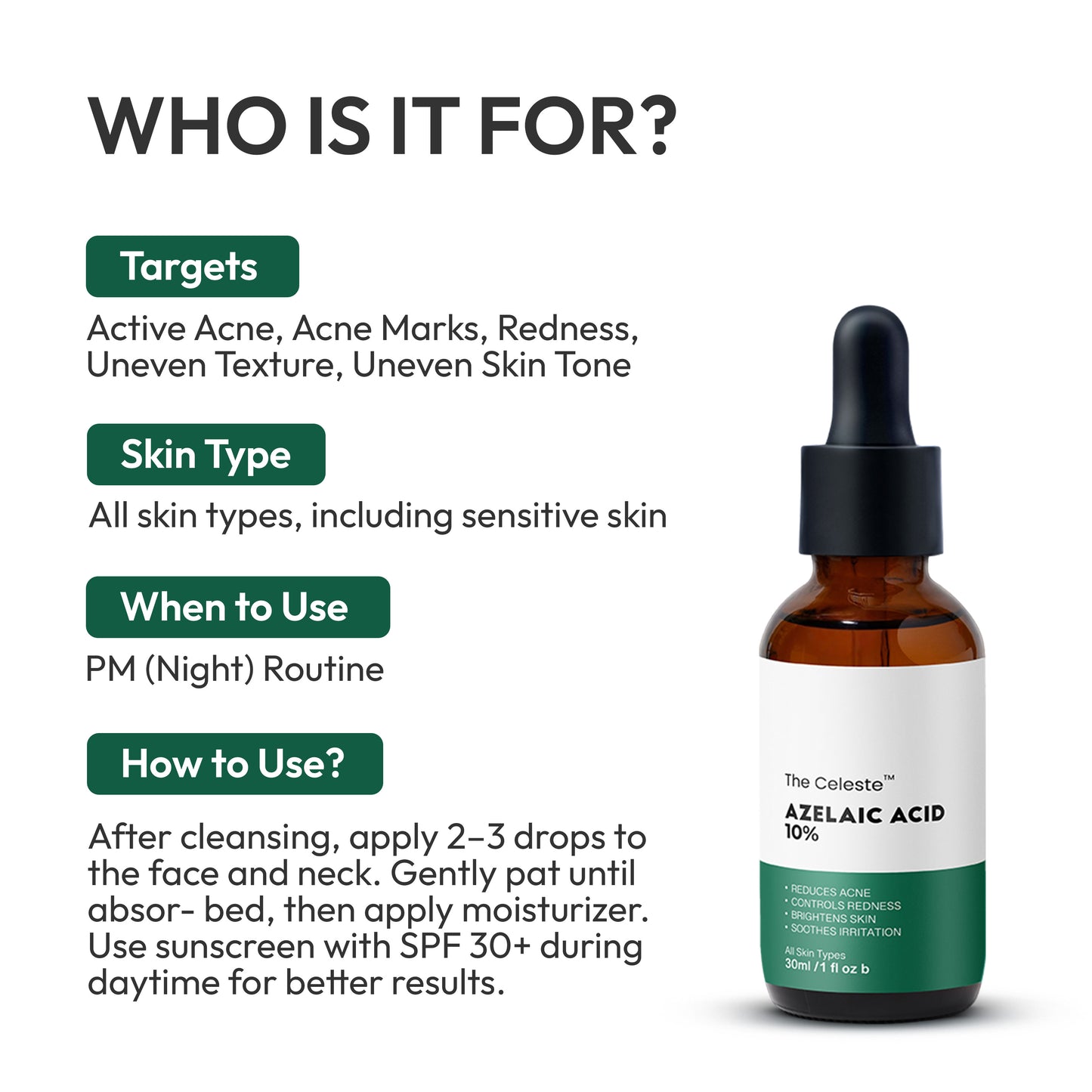 The Celeste Azelaic Acid 10%