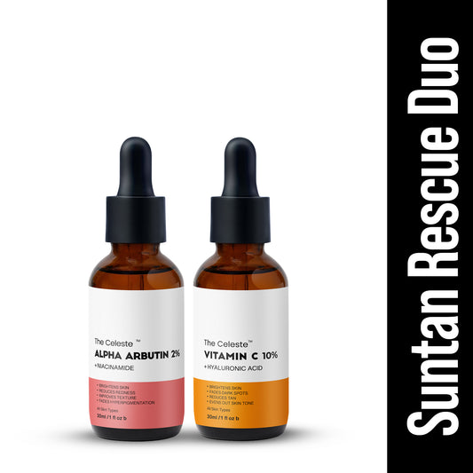 The Suntan Rescue Duo - Vitamin C 10% & Alpha Arbutin 2%