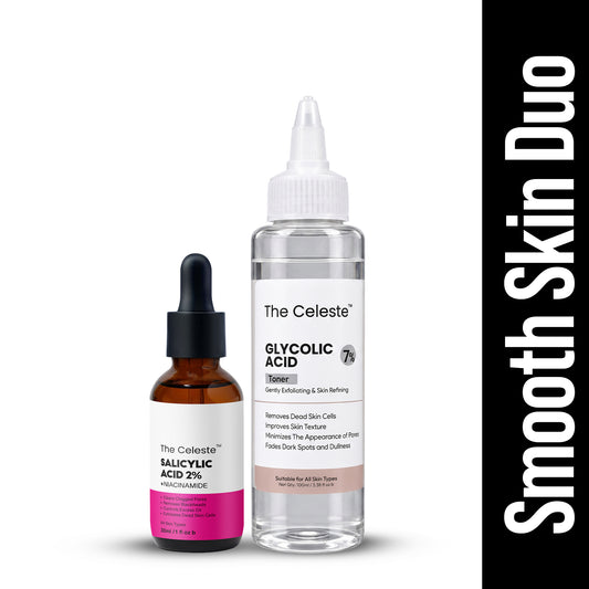 The Smooth Skin Duo - Glycolic Acid 7% Toner & Salicylic Acid 2%