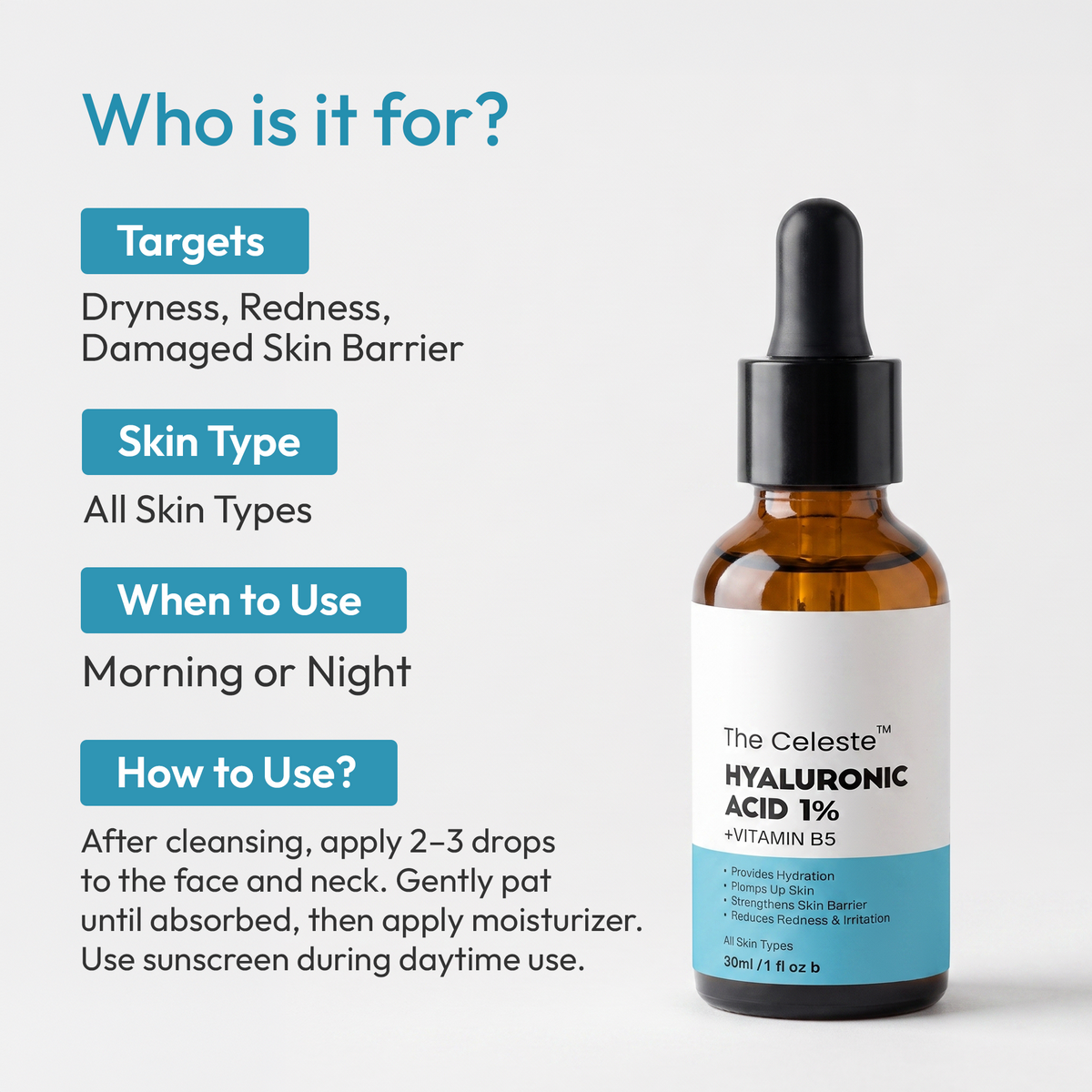 The Celeste Hyaluronic Acid 1%