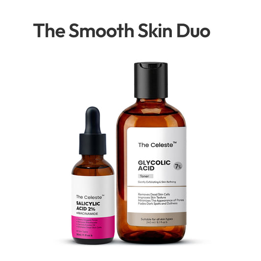 The Smooth Skin Duo - Glycolic Acid 7% Toner & Salicylic Acid 2%