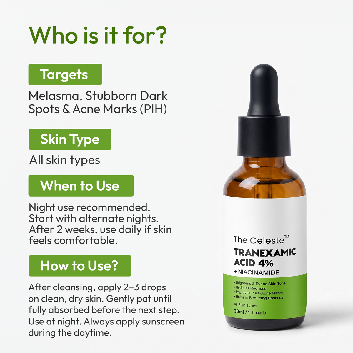 The Celeste Tranexamic Acid 4%