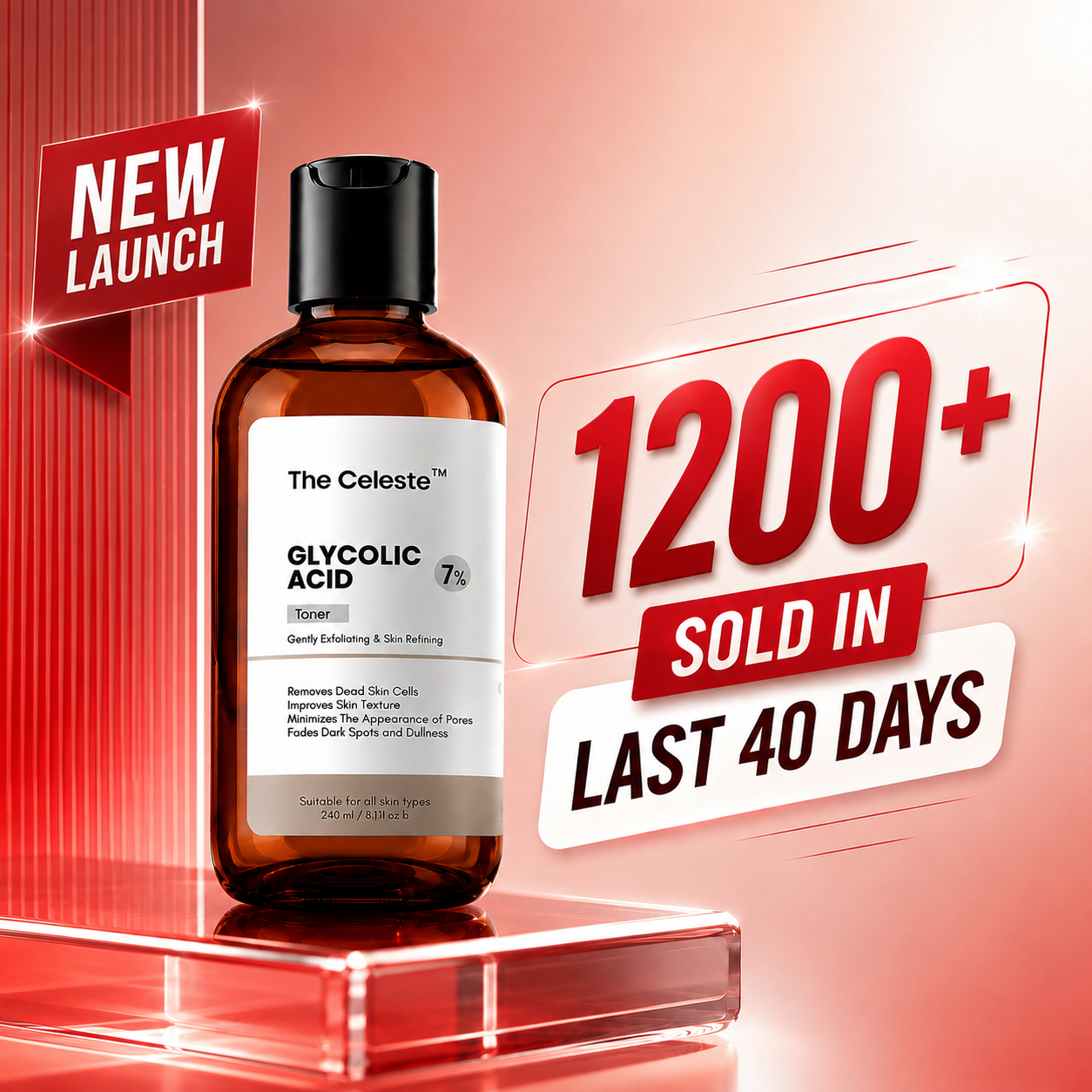 The Celeste Glycolic Acid 7% Toner (240 ML)