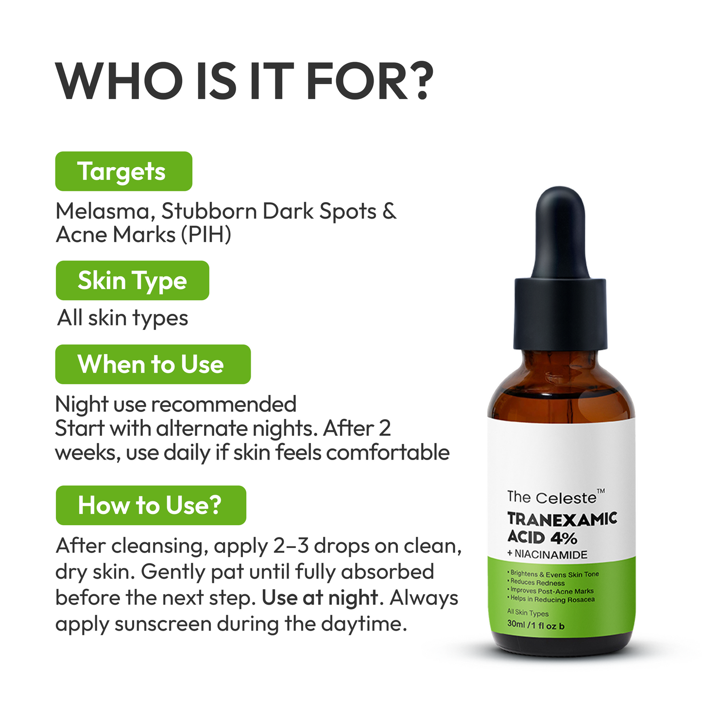 The Celeste Tranexamic Acid 4%